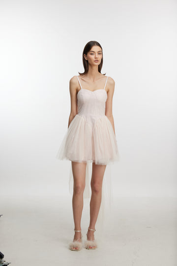 Ethereal Tulle Corset Mini Dress