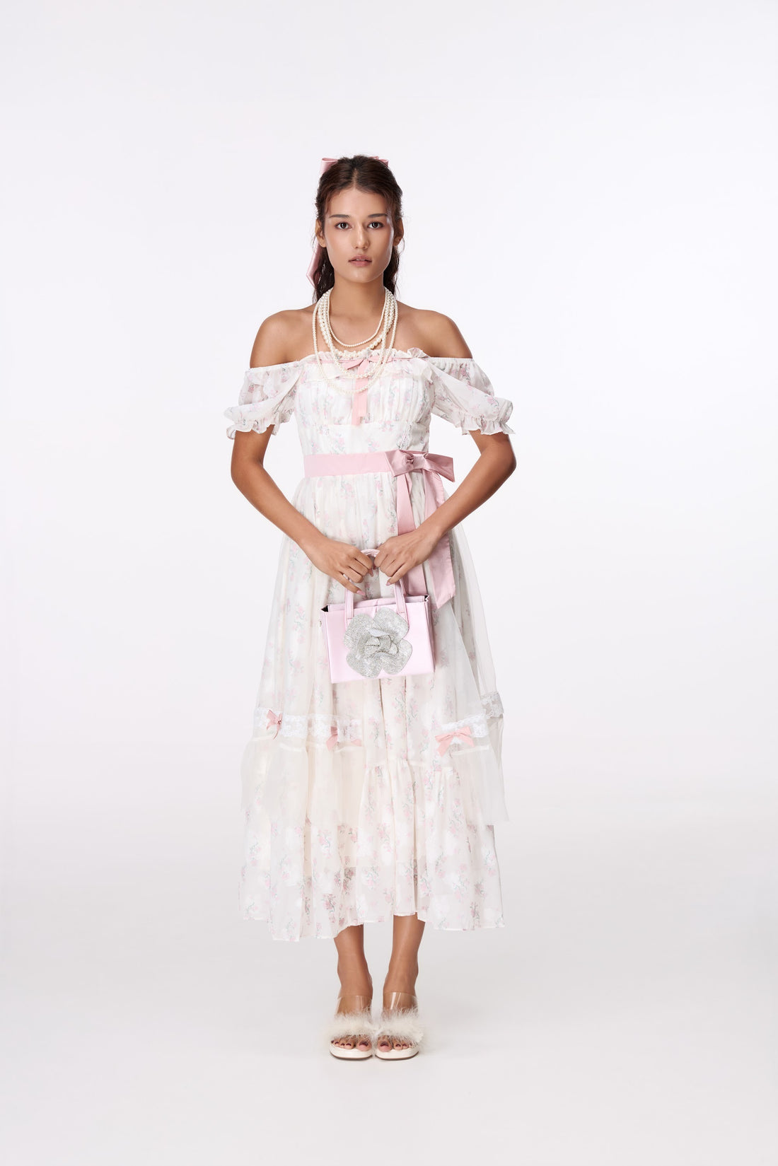 Ivory Lace Occasion Bolero by STAGEE, front view
