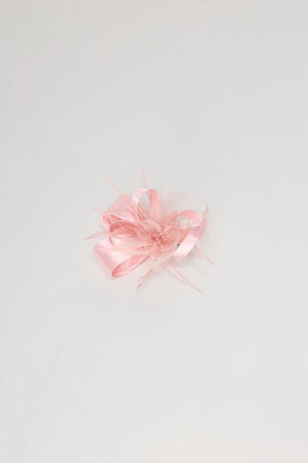 STAGEE Blush Feather-Accent Fascinator - Blush - view 1