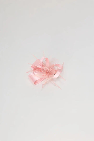 STAGEE Blush Feather-Accent Fascinator - Blush - view 1