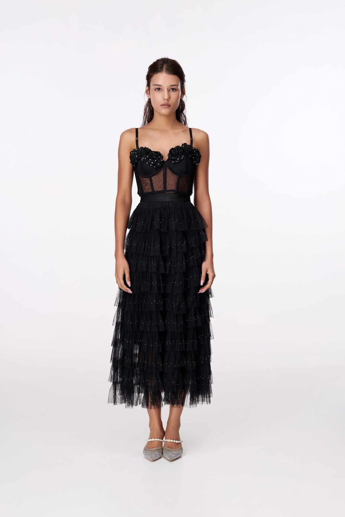 Midnight Rose Lace Bustier by STAGEE, styled look
