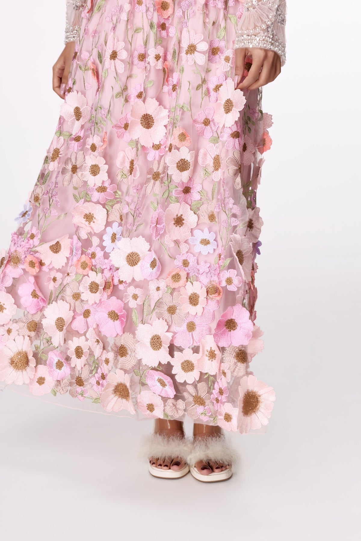 Rose Garden Floral Maxi Skirt by STAGEE, styled look
